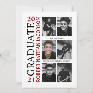 Carte d'invitation vintage de l'Annuaire Grad Phot