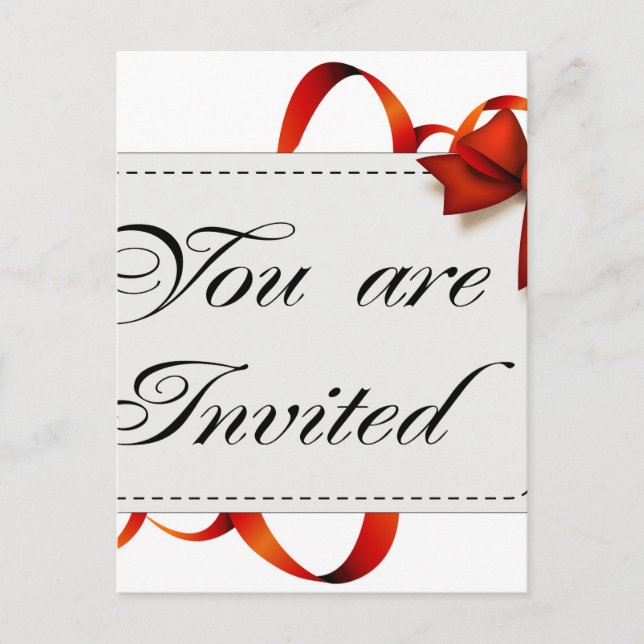 Carte d'invitation >> Vous êtes invité (Devant)