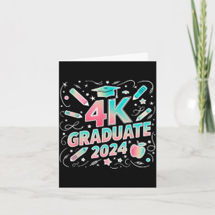 Carte diplômé 4k 2024 drôle 4k diplômé de la maternelle