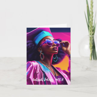 Carte Diplôme Chic Africain-Américain De Femme customisé