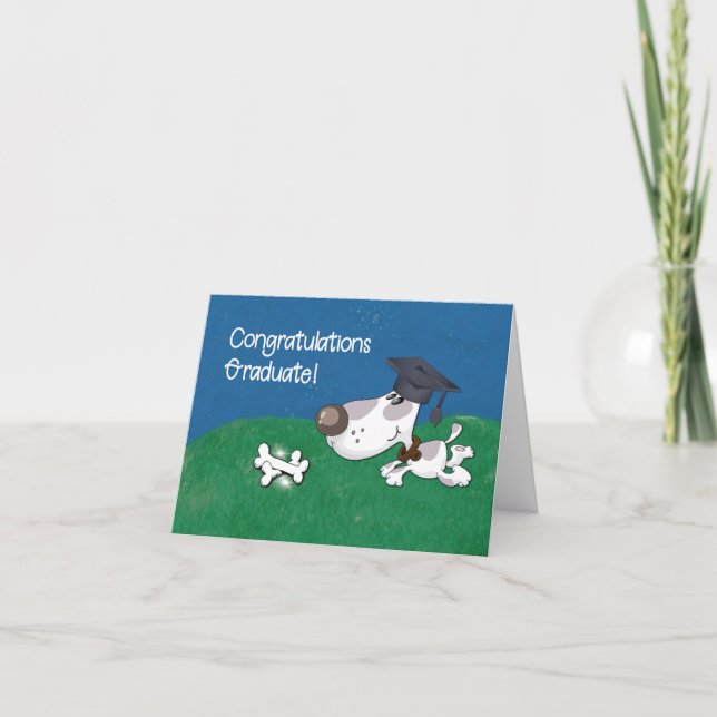 Carte Diplôme De Chien De Animal Humoristique (Devant)