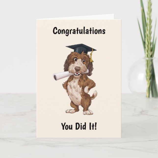 Carte Diplôme de chien personnalisé (Devant)