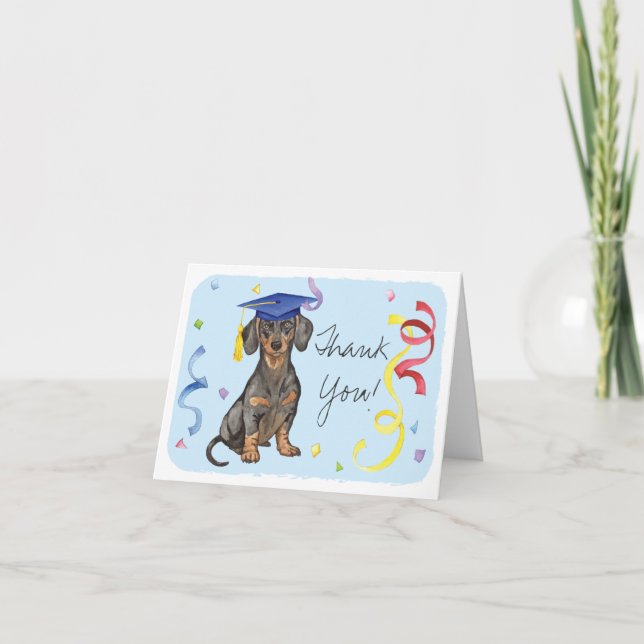 Carte Diplômé de Dachshund (Devant)