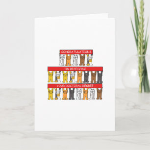 Carte Diplôme de doctorat Félicitations