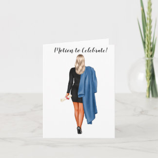 Carte Diplôme de droit chic personnalisé