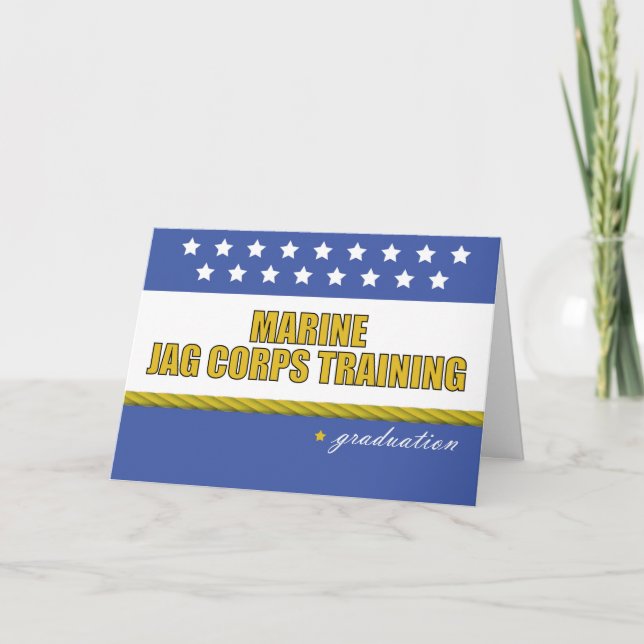 Carte Diplôme de formation du Corps de la Marine JAG (Devant)