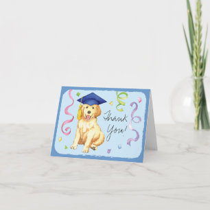 Carte Diplômé de golden retriever