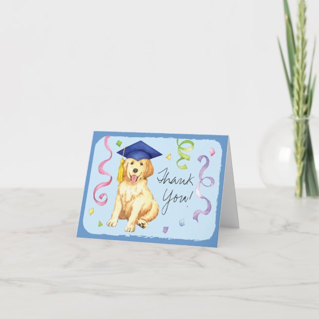 Carte Diplômé de golden retriever (Devant)