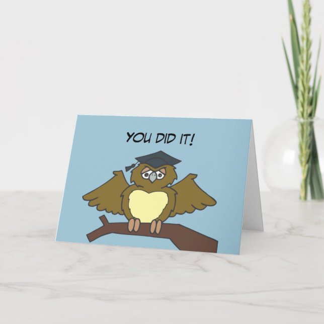 Carte Diplôme de hibou (Devant)