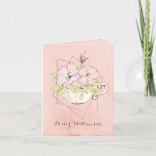 Carte Diplômé de la faculté de médecine Fleurs Tasse à t