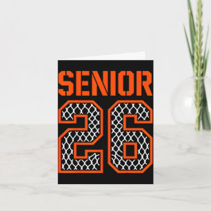 Carte diplômé de la promotion 2026 senior 26 basket-ball
