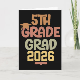 Carte Diplômé de l'école élémentaire 5e année Cl 2026