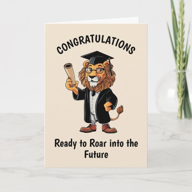 Carte Diplôme de Lion personnalisé (Devant)