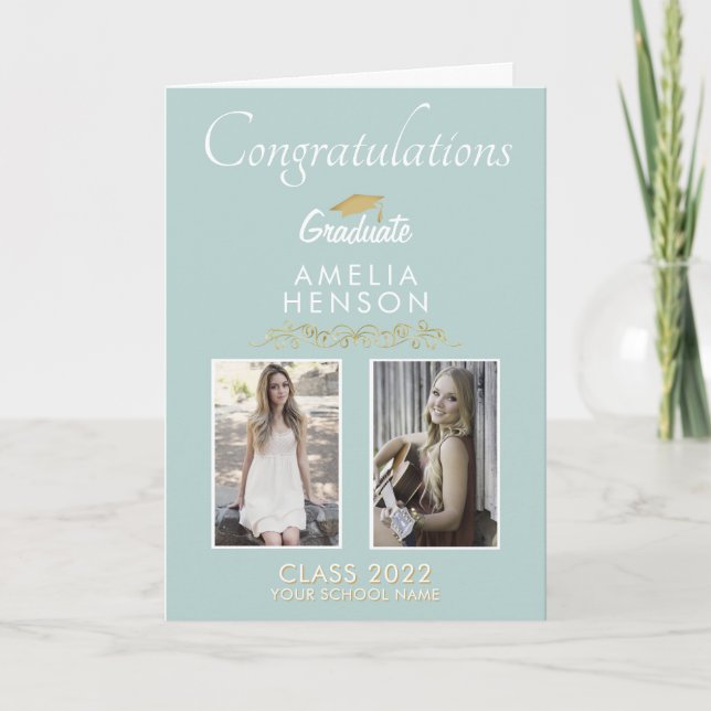 Carte Diplôme d'Ornement d'or 2 Diplôme de Photo (Devant)