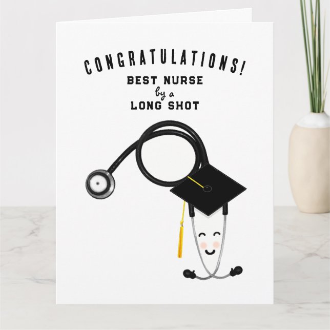 Carte Diplôme Funny Nurse (Devant)