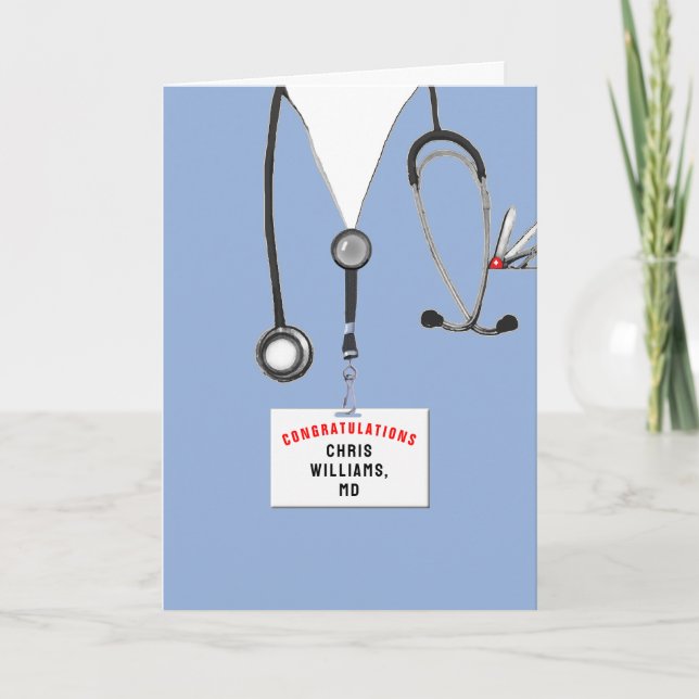 Carte Diplôme Médicale personnalisé (Devant)