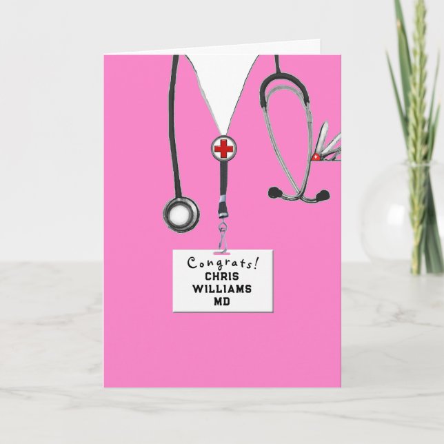 Carte Diplôme Médicale personnalisé (Devant)