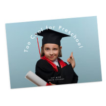 Diplôme moderne TROP COOL POUR PRESCHOOL photo