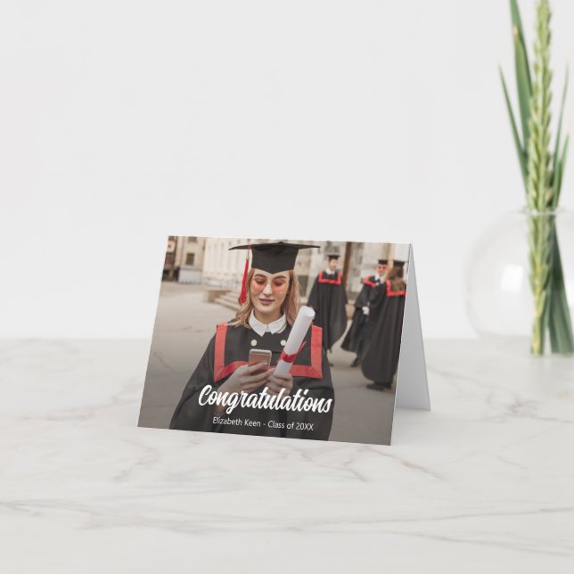 Carte Diplôme Photo personnalisée (Devant)