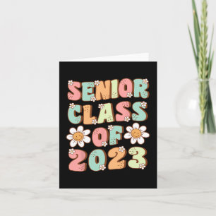 Carte Diplômé Sénior Mignon Groovy Promotion 2023 