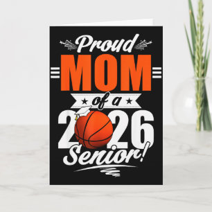 Carte Diplômée 2026 Maman fière d'un terminale de Basket