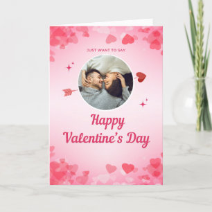 Carte Dire "Heureuse Sainte-Valentin Pink Foldable"