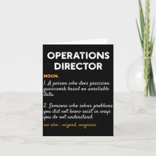 Carte Directeur des opérations Profession Dictionnaire d