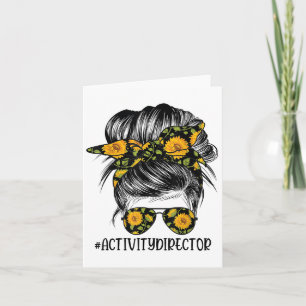 Carte Directrice d'activité Cheveux Défaits Femme Chigno