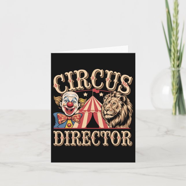Carte Directrice de cirque  (Devant)