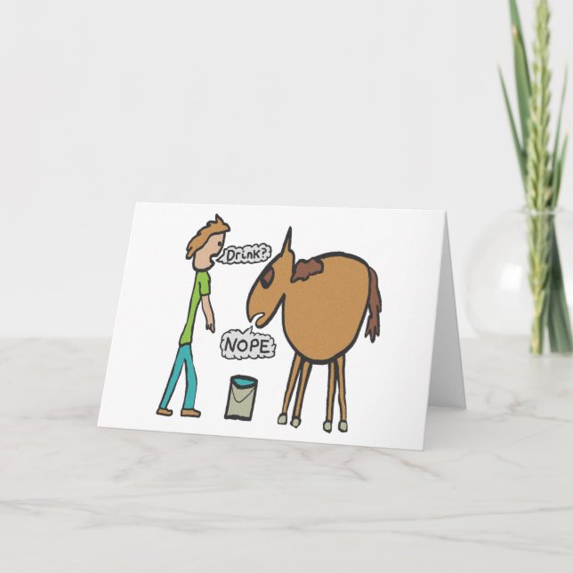 Carte Dirigez Un Cheval Vers L'Eau (Devant)