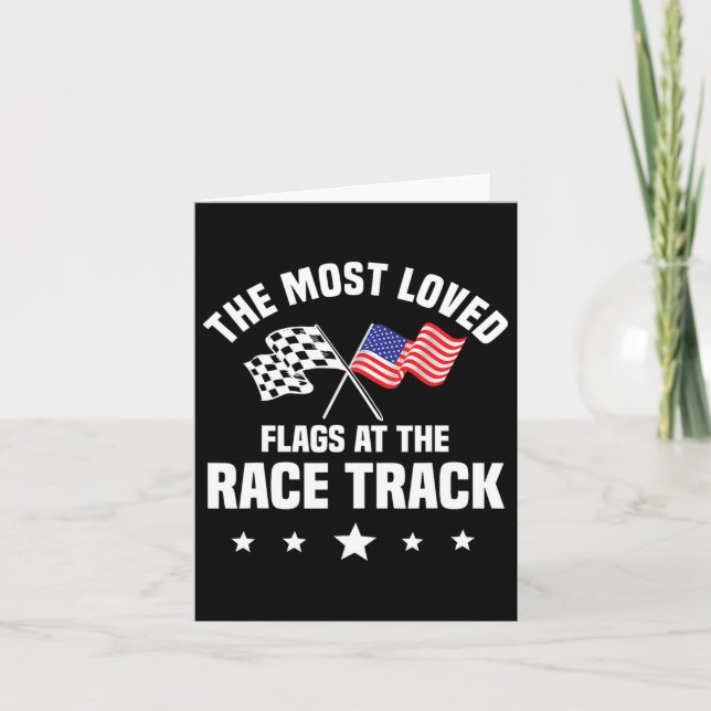 Carte Dirt Track Racing Automobile Race American Indepen (Devant)