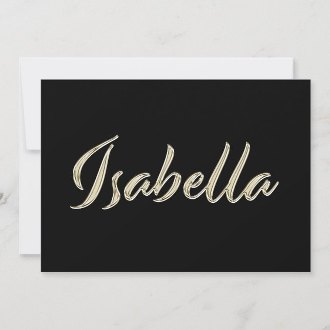 Carte d'Isabella white gold (Devant)