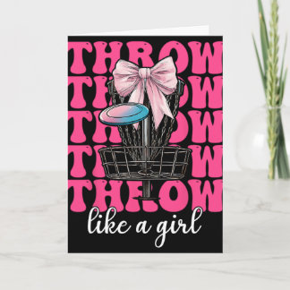 Carte Disc Golf Fille Maman Fête des Mères Discgolf Lanc