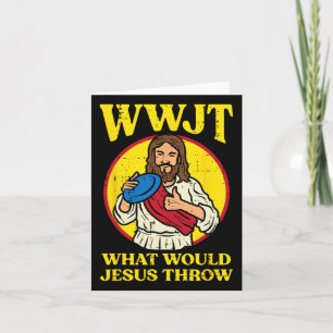 Carte Disc Golf Wwjt Que Jésus Jeterait Frisbee Men
