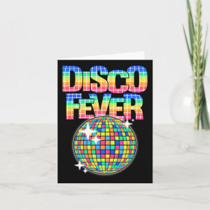Carte Disco Ball Thème Disco Vintage Fièvre Danser