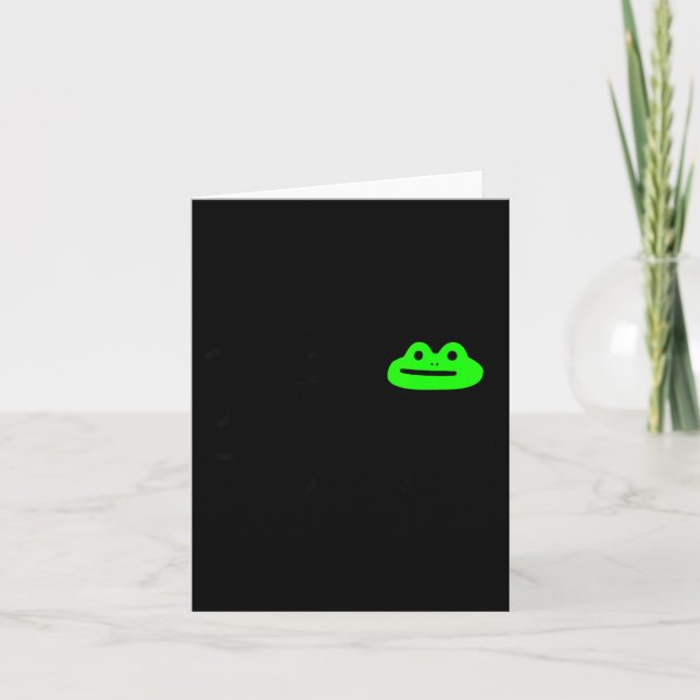 Carte Dishonest Frog Meme Behave No Funny Frog Meme Sayi (Devant)