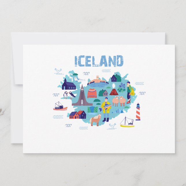 carte d'Islande (Devant)