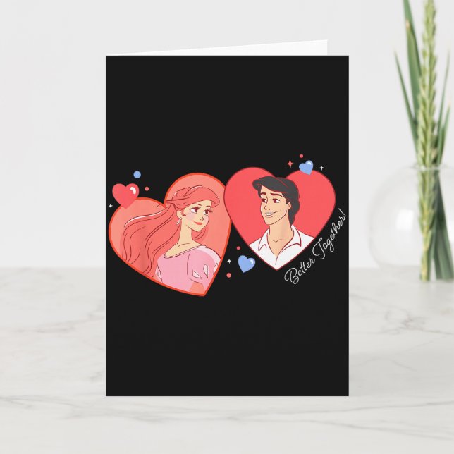 Carte Disney Princess Ariel & Eric Saint-Valentin B (Devant)