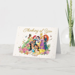 Carte Disney Princess Floral personnalisé