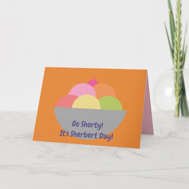 Carte Disparaissent le petit que c'est Sherbert votre (Devant)