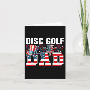 Carte Disque Golf Papa 4 juillet Costume Joueur Correspo