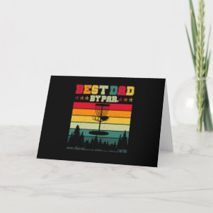 Carte Disque vintage Golf Papa Cadeau - Meilleur Papa Pa