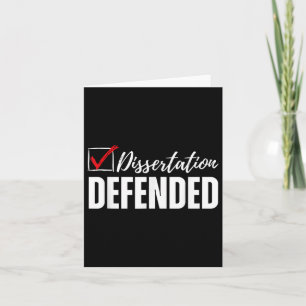 Carte Dissertation Défendu Doctora Doctora Drôle