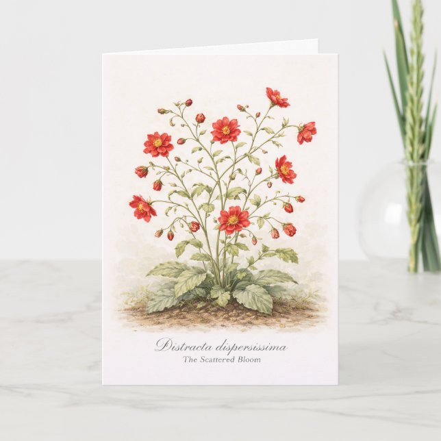 Carte Distracta dispersissima - La Fleur Éparse (Devant)