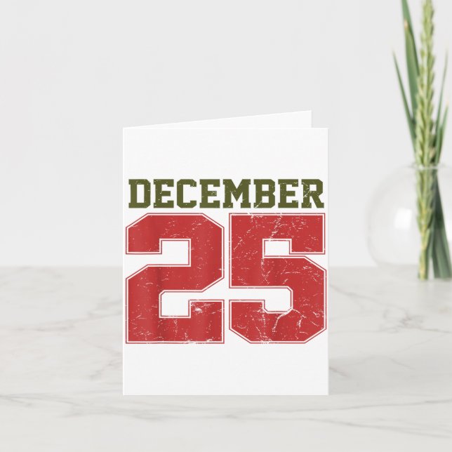 Carte Distressed December 25  (Devant)