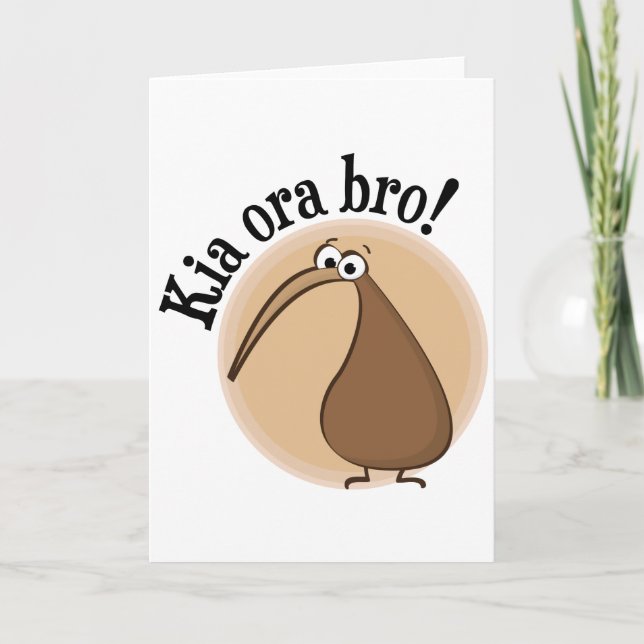 Carte Dites bonjour à Kiwi (Devant)