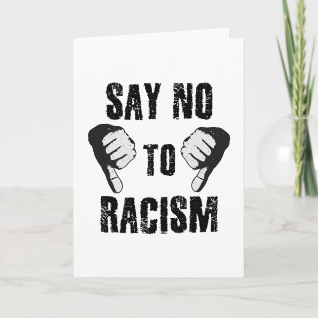 Carte Dites non au racisme (Devant)