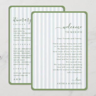 Carte d'itinéraire de bienvenue de mariage à rayur