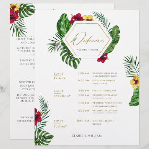 Carte d'itinéraire du Mariage tropical