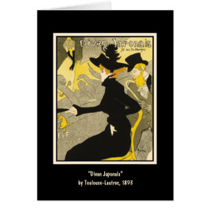 Carte :  Divan Japonais par Toulouse-Lautrec